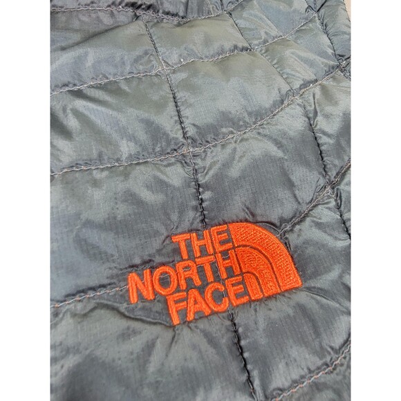 The North Face Vest Mens 2XL Gray Orange Quilted Insulated Lightweight Puffer - Picture 3 of 12